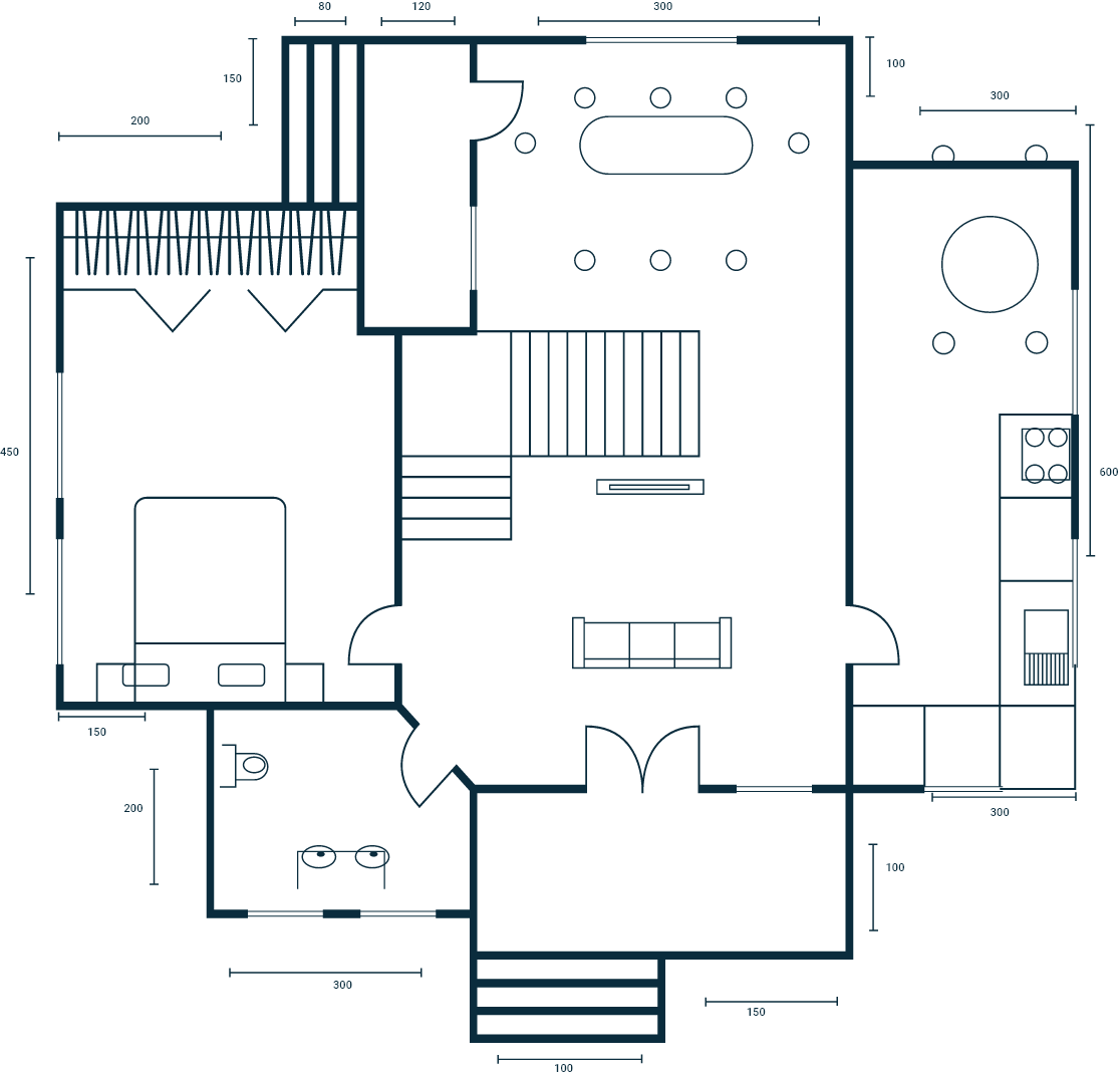 Typical 3 BHK Floor Plan